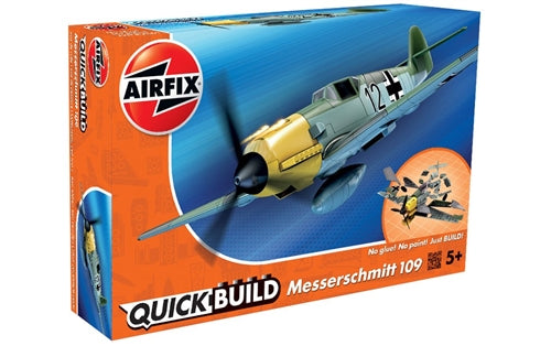 Airfix J6001 QUICK BUILD Messerschmitt Bf109e Plastic Model Snap Kit NIB