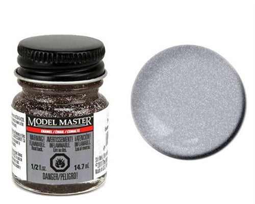 Testors Model Master 2784 Silver Glitter Gloss Enamel Paint, 0.5 OZ Bottle