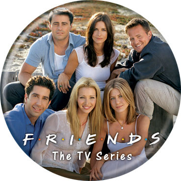 Friends Cast On Beach Button