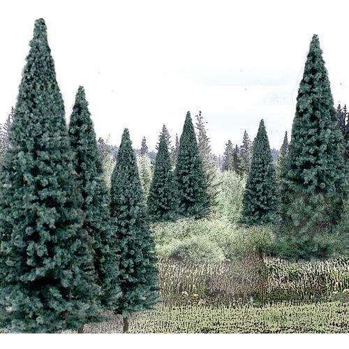 Woodland Scenics TR1588 HO Ready Made Trees Blue Spruce Tree Value Pack 4 to 6" (10.2 to 15.2cm) Pkg of 13 NIB
