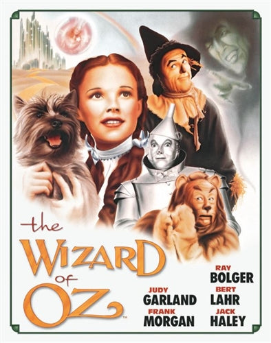 Desperate Enterprises 1563 Wizard of OZ Poster Illustrated Rectangular Tin Sign NEW