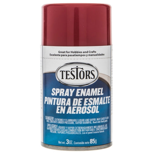 Testors 1204 Gloss Dark Red Enamel Spray Paint 3oz (85g) NIB