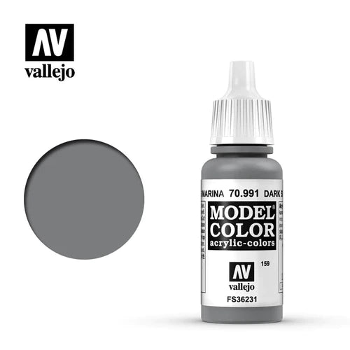Vallejo 70991 Model Color Dark Sea Grey Acrylic Paint 17mL NIB