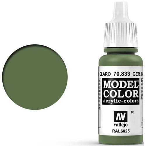 Vallejo 70833 Model Color German Camouflage Bright Green Acrylic Paint 17mL NIB