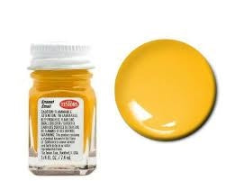 Testors 1114 Gloss Yellow Enamel Paint 1/4oz (7.4mL) NIB