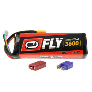 Venom 25004 14.8V 2200mAh 4S 30C FLY LiPo Battery w/ UNI 2.0 Plug NIB