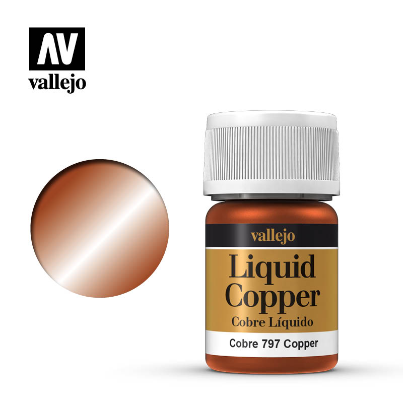 Vallejo 70797 Liquid Copper (Alcohol Based) Copper 35ml NIB