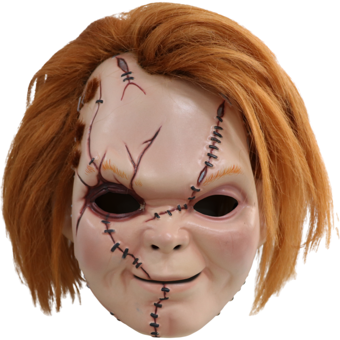 Curse of Chucky Scarred Chucky Mask with Hair