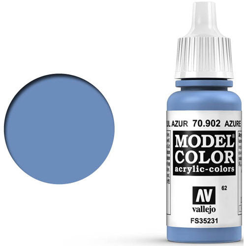 Vallejo 70902 Model Color Azure Paint 17mL NIB