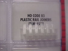 Atlas 552 HO Code 83 Plastic Insulated Rail Joiners Pkg of 24 NIB