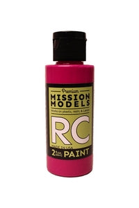Mission Models MMRC-044 Water-based RC Paint, 2 oz bottle, Fluoresent Racing Berry