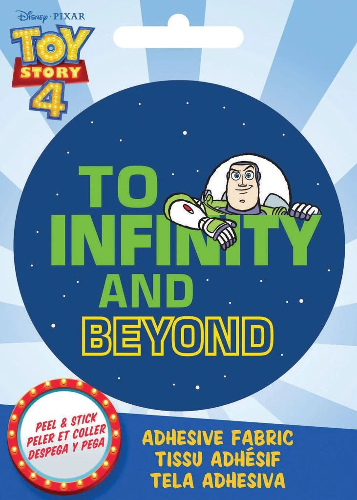 Ad-Fab - Disney/Pixar Toy Story Buzz 'To Infinity' 3" Adhesive Fabric Badge