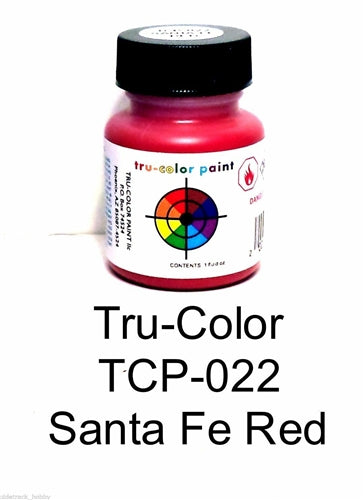 Tru-Color TCP-022 Santa Fe Red Paint Bottle 1oz NIB