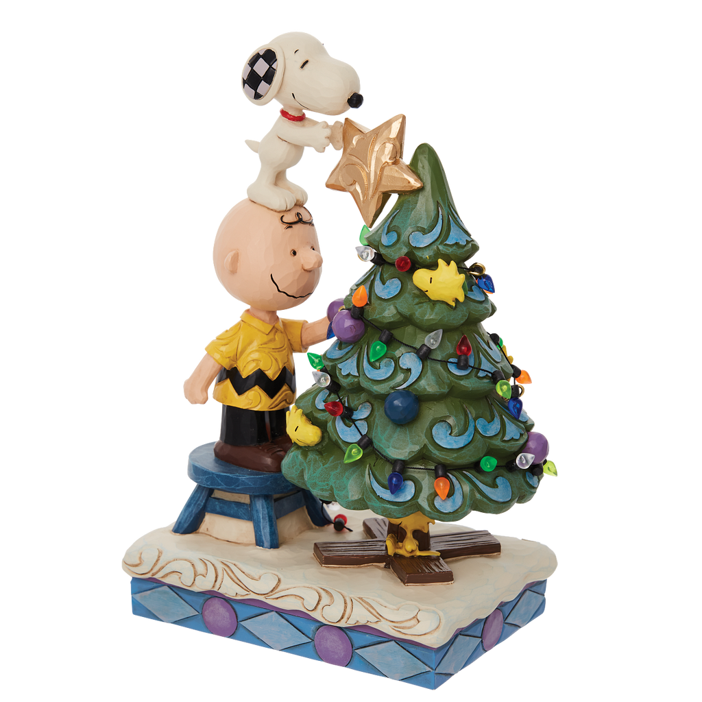 Peanuts Charlie Brown & Snoopy 'Finishing Touches' Jim Shore