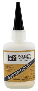 Bob Smith Industries BSI-127 Super-Gold+ Odorless Foam-Safe Medium Gap Filling Cyanoacrylate CA Glue 1 oz. (28.4 g) NIB