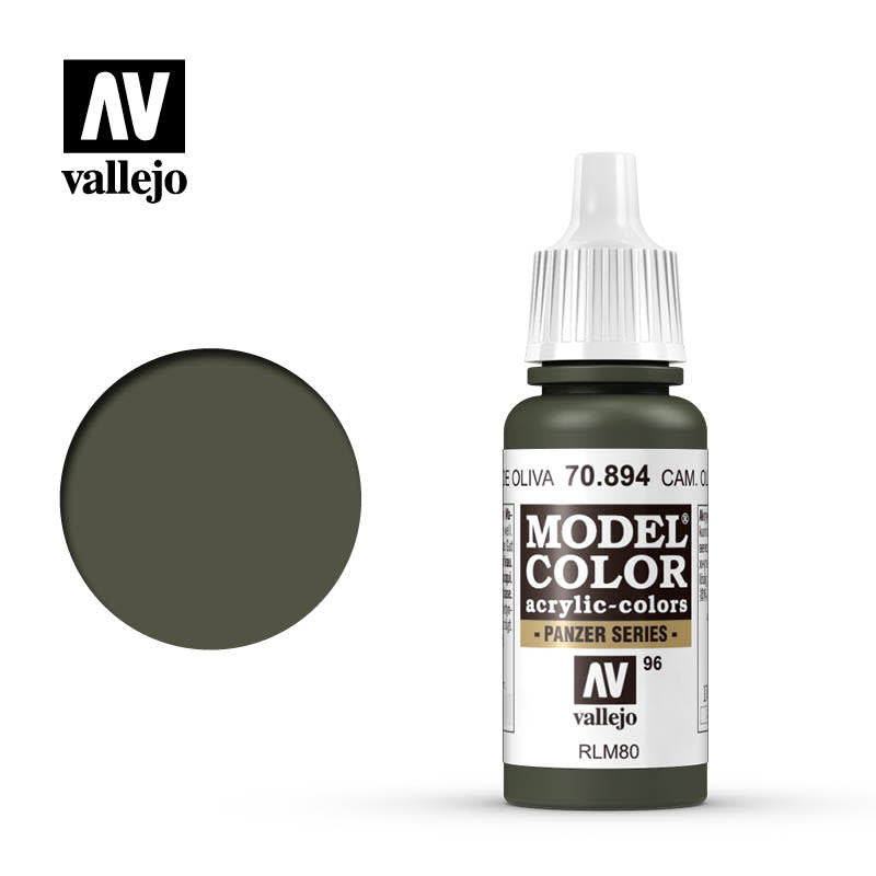 Vallejo 70894 Model Color CAM Olive Green Acrylic Paint 17mL NIB