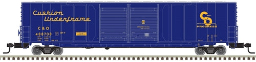 Atlas Master Line 20005685 HO ACF 60' Double-Door Auto Parts Boxcar Chesapeake & Ohio C&O #488733 Blue Yellow Progress Logo NIB RTR