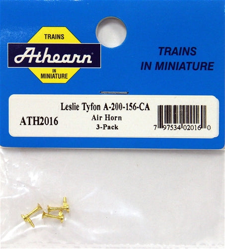 Athearn ATH02016 HO Leslie Tyfon A-200-156-CA Brass Horn Pkg of 3 NIB