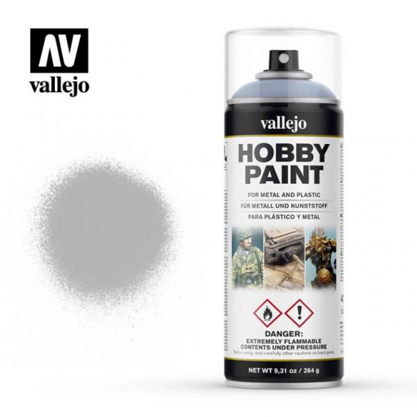 Vallejo 28011 Grey Aerosol Spray Paint 400mL NIB