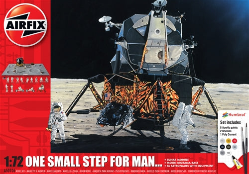 Airfix A50106 One Small Step for Man Lunar Module and Astronauts Plastic Model Kit NIB