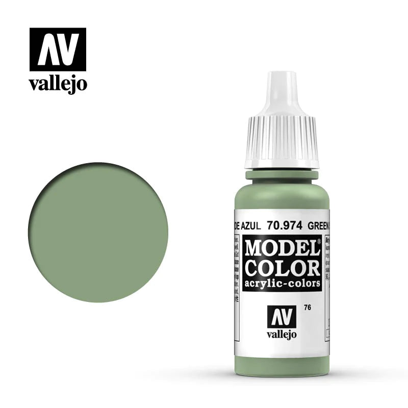 Vallejo 70974 Model Color Green Sky Acrylic Paint 17mL NIB