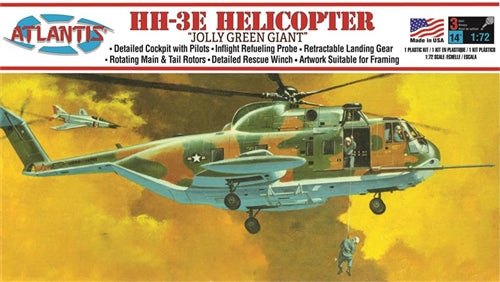Atlantis A505 Jolly Green Giant Rescue Helicopter HH-3E 1/72 Plastic Model Kit NIB