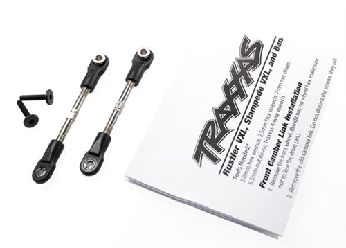 Traxxas 2444 47mm Front Camber Link Turnbuckle Set (2) NIB