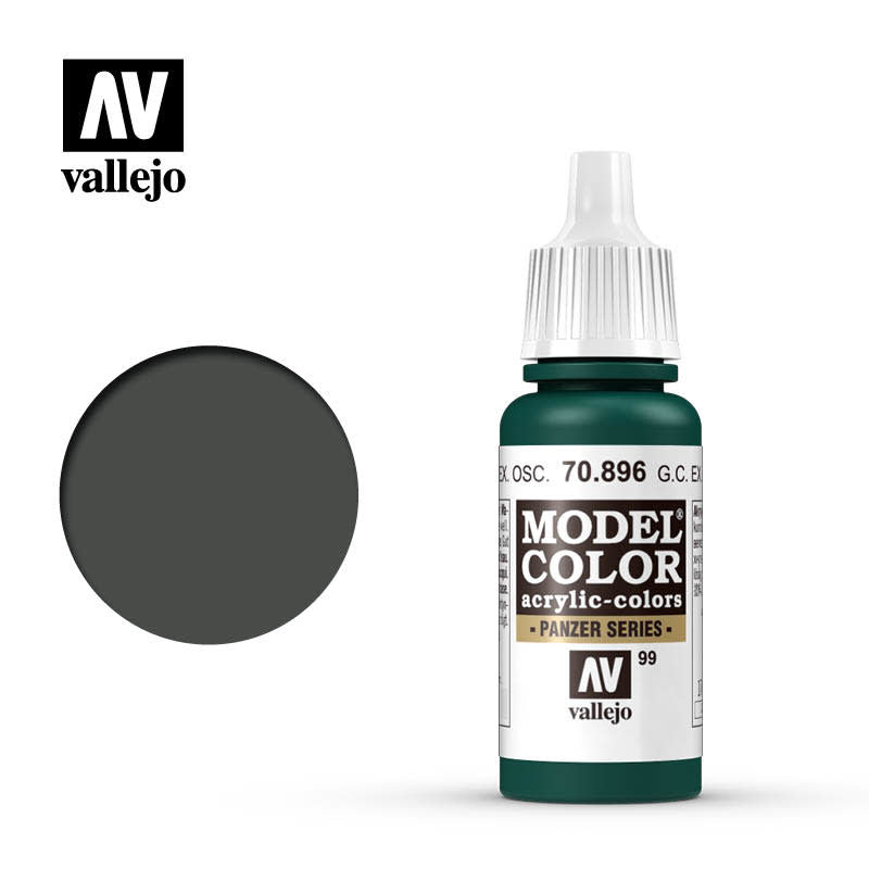 Vallejo 70896 Model Color German Camouflage Extra Dark Green Acrylic Paint 17mL NIB