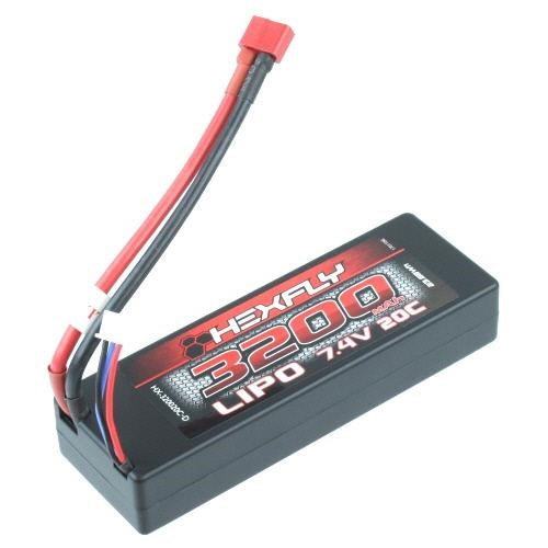 Redcat HX-HX-320020C-D 2S Hardcase LiPo (7.4V/3200mah) 20C Battery w/ Deans Connector