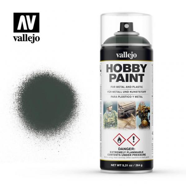 Vallejo 28026 Dark Green Aerosol Spray Paint 400mL NIB