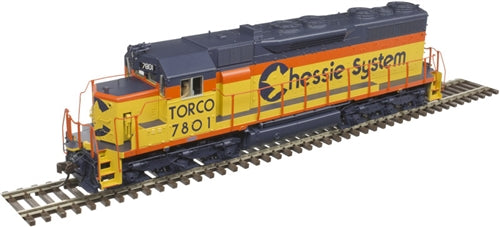 Atlas Master Silver 10002761 HO EMD SD35 Low Nose Chessie System TORCO #7801 Yellow Blue Vermillion DCC Ready No Sound Standard DC NIB RTR