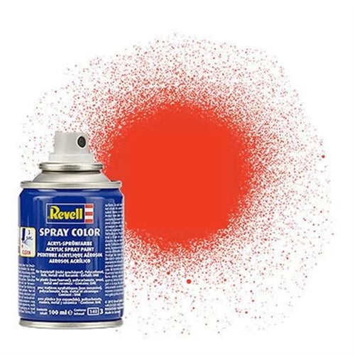 Revell 34125 Luminous Orange Matt Acrylic Spray 100ml NIB