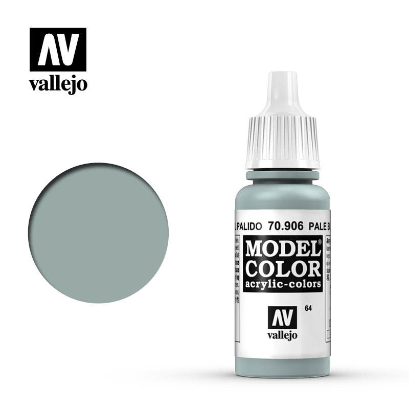 Vallejo 70906 Model Color Pale Blue Paint 17mL NIB