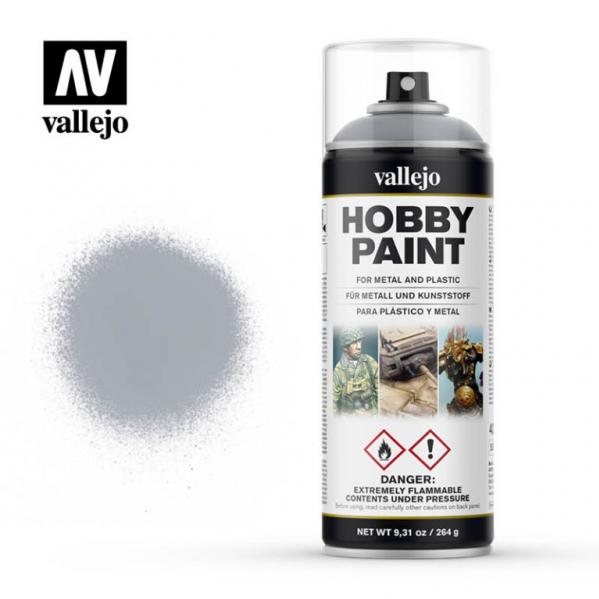 Vallejo 28021 Silver Aerosol Spray Paint 400mL NIB