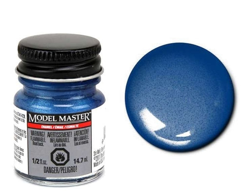 Testors Model Master 2768 Metallic Blue Enamel Paint, 0.5 OZ Bottle