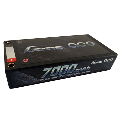 Gens Ace GEA70001S50D4 7000mAh 3.7V 50C 1S2P HardCase Lipo Battery Pack 58# With 4.0mm Bullet To Deans Plug NIB
