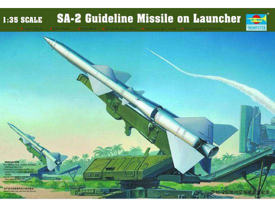 Trumpeter 00206 Sam-2 Missile with Launcher Cabin 1/35 Plastic Model Kit NIB