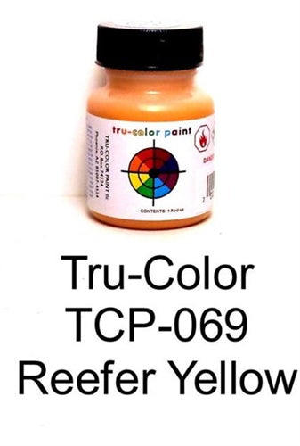 Tru-Color TCP-069 Reefer Yellow Paint Bottle 1oz NIB