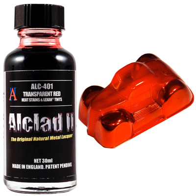 Alclad II 401 Transparent Red Lacquer Heat Stains & Lexan Tints 30mL NIB