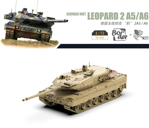 Border TK-7201 German MBT Leopard 2 AS/A6 Tank 1/72 Scale Plastic Model Kit NIB