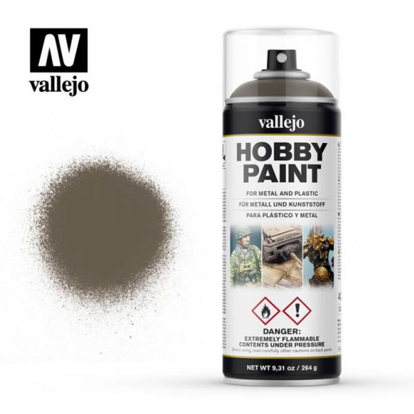 Vallejo 28005 US Olive Drab Aerosol Spray Paint 400mL NIB