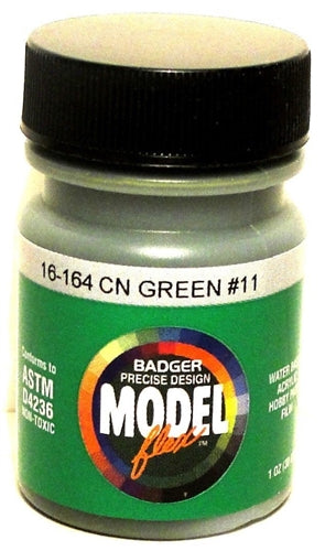Badger 16-164 Modelflex Paint Canadian National CN Green #11 1oz 29.6mL NIB
