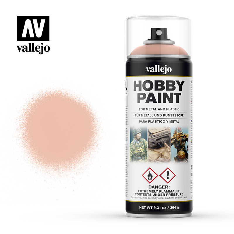 Vallejo 28024 Pale Flesh Aerosol Spray Paint 400mL NIB