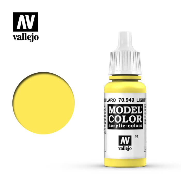 Vallejo 70949 Model Color Light Yellow Paint 17mL NIB