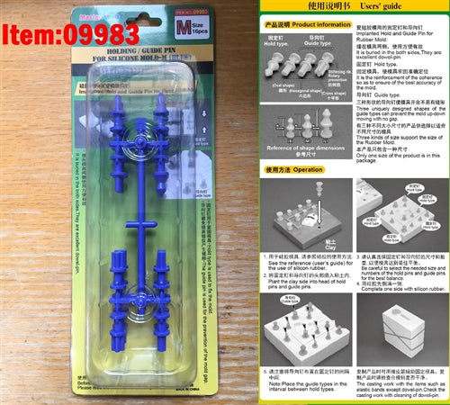 Master Tools 09983 Holding / Guide Pin For Silicone Mould-M Blue NIB