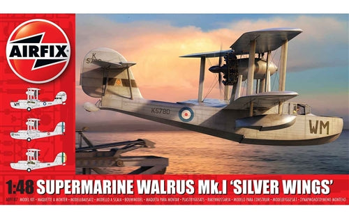 Airfix A09187 Supermarine Walrus Mk.I 'Silver Wings' 1/48 Scale Plastic Model Kit NIB