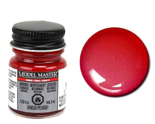 Testors Model Master 2775 Bright Red Pearl Enamel Paint, 0.5 OZ Bottle