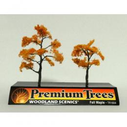 Woodland Scenics TR1604 Ready Made Premium Trees Deciduous Fall Maple 3-1/4 & 2-1/2" (8.3 & 6.4cm) 1 Each NIB