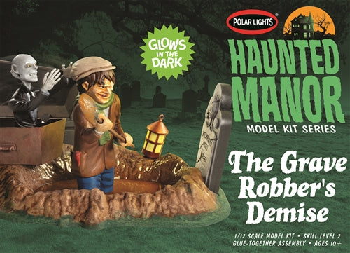 Polar Lights 976 Haunted Manor: The Grave Robber's Demise 1/12 Plastic Model Snap Kit NIB