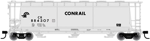 Atlas Master Line 20005762 HO ACF 3-Bay Cylindrical Hopper Conrail CR #884914 Gray Black Small Logo NIB RTR